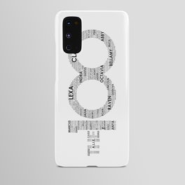 The 100 - Typography Art [black text] Android Case