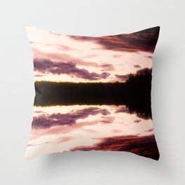 Rorschach's Sunset Throw Pillow