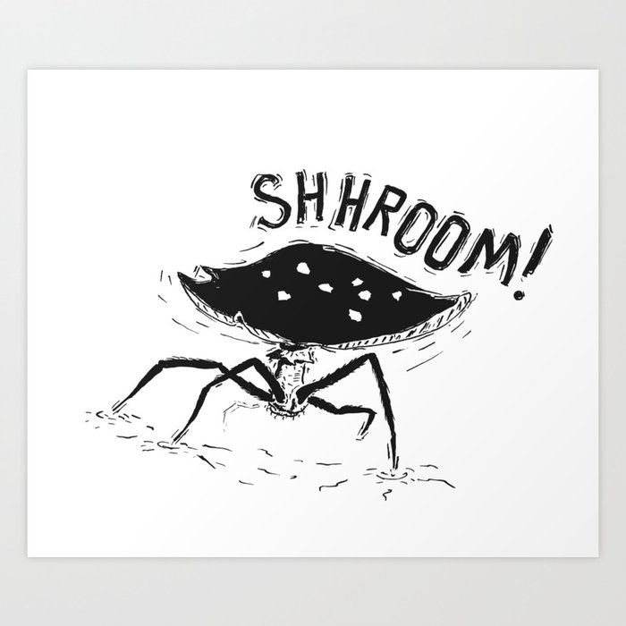 creepy mushrooms drawings