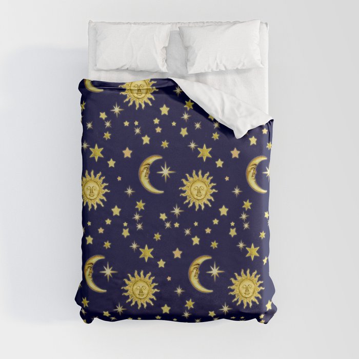 Sun, Moon & Stars Duvet Cover