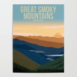 Great Smoky Mountains National Park Poster