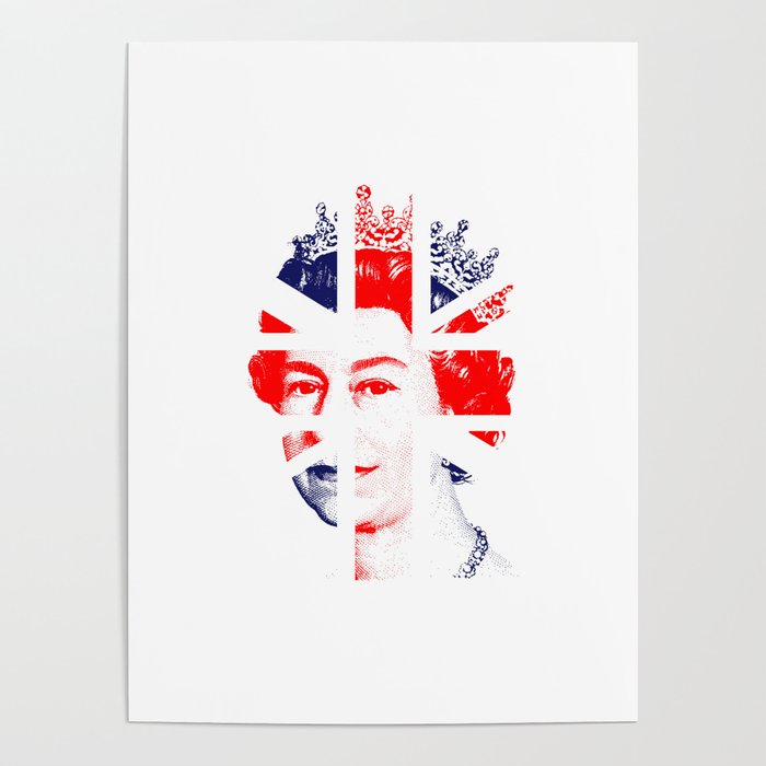 Union Jack Queen | Queen Elizabeth II Poster