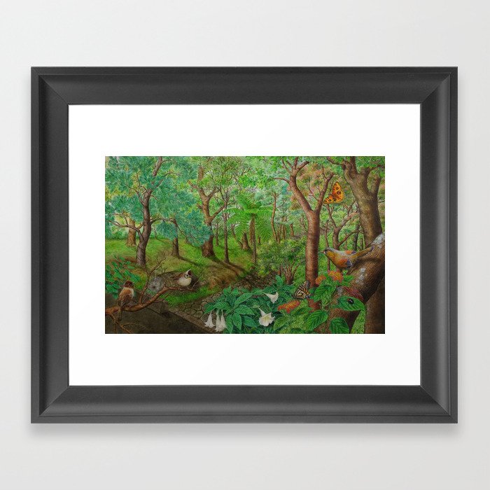 Beautiful forest Framed Art Print