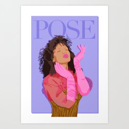 Pose's Angel Art Print