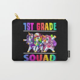 1st Grade Squad Dabbing Unicorn Back to School Carry-All Pouch