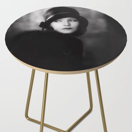 Greta Garbo, Hollywood Starlet black and white photograph / black and white photography Side Table