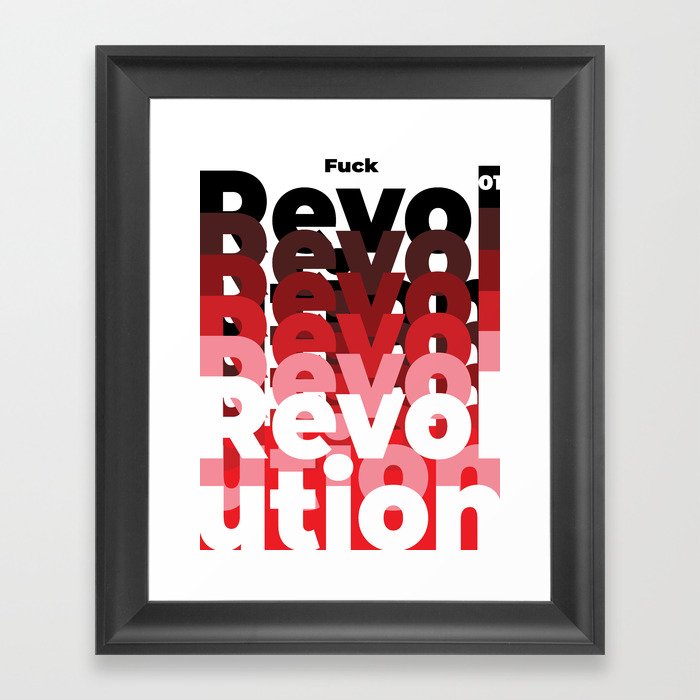 F. Revolution #01  Poster Serie Framed Art Print