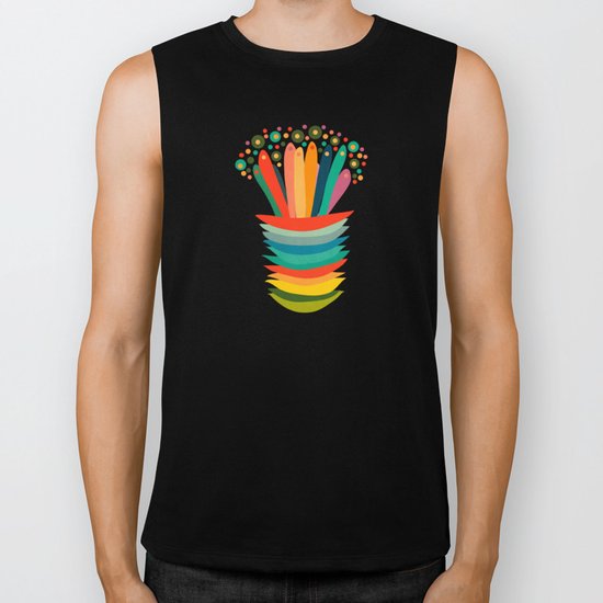 Colors and flowers Biker Tank