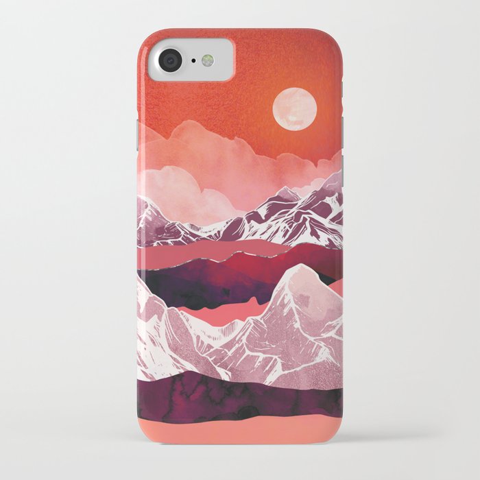 scarlet glow iphone case