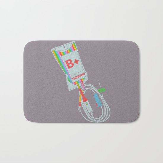 Be Positive Thinking Bath Mat