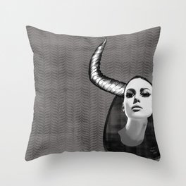Horns Throw Pillow