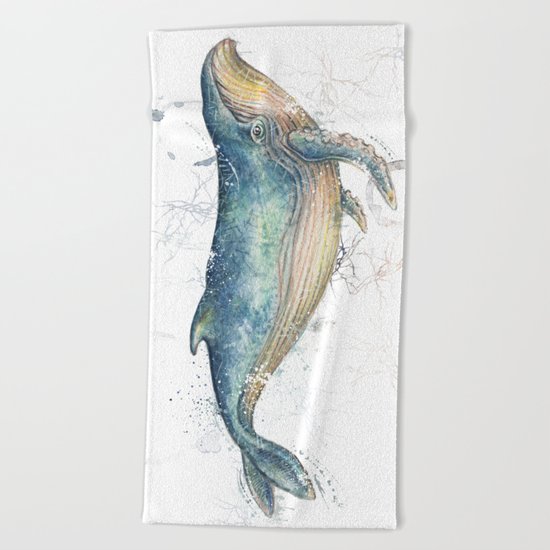 Blue Whale Beach Towel