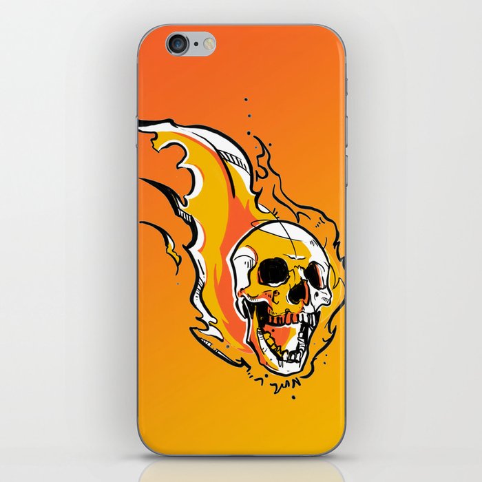 Red Hot Skull iPhone Skin