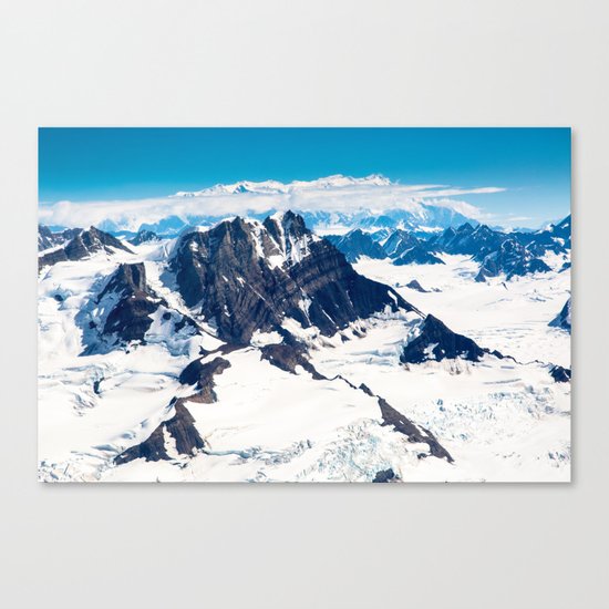 Snowy Mountains Canvas Print