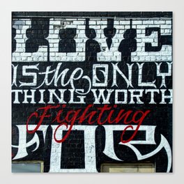 Love is the only thing Canvas Print