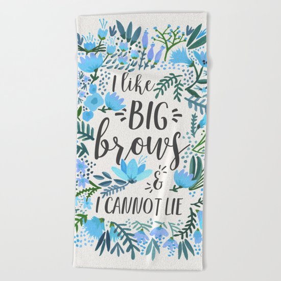 Big Brows – Blue Palette Beach Towel