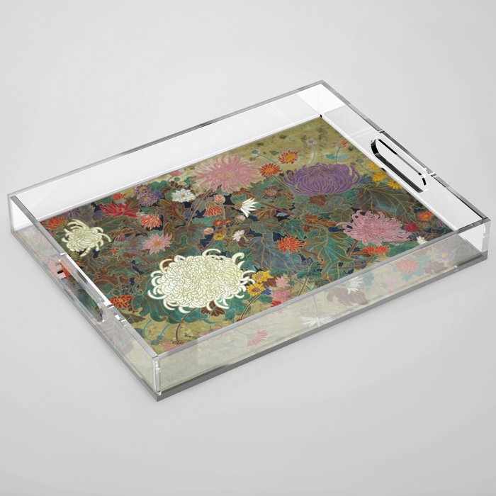 flower【Japanese painting】 Acrylic Tray