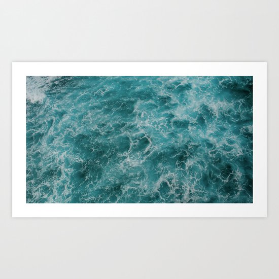 faded waves Art Print