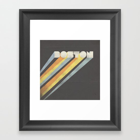 Boston : Resilient Framed Art Print