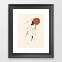 shapes and lines Framed Art Print