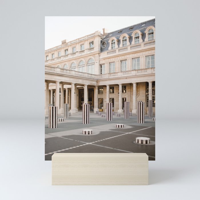 Palais Royal | Paris | France | Europe | Romantic Paris | Louvre | Historic building | travel photography | travel | art print | photo print | travel print | travel photo | historical building | colonnades | beige | beige pallet  Mini Art Print