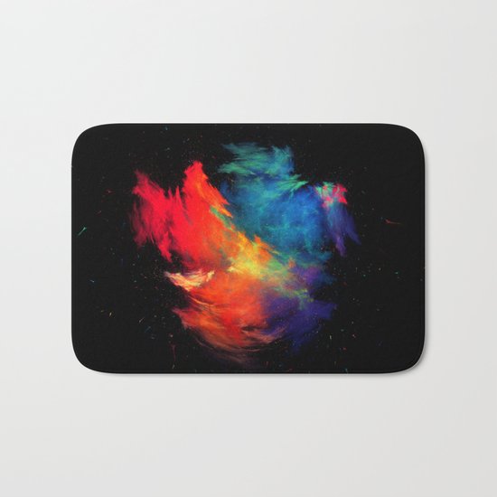 Rainbow colors Bath Mat