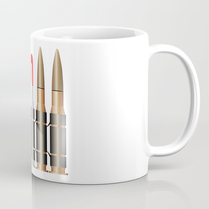 Bullet Belt With Lipstick Coffee Mug