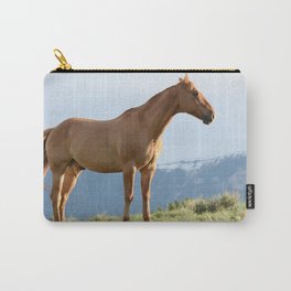 Golden Horse Under Sunshine Carry-All Pouch | Horseriding, Horseowner, Horsebackriding, Photo, Horse, Brownhorse, Eleganthorse, Horselover, Stallion, Lightyellowhorse 