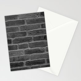 Black And White Brick Stationery Card
