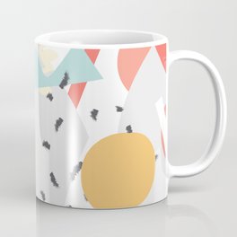 Trendy hand drawing seamless pattern Coffee Mug