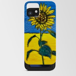 I Stand With Ukraine Wht iPhone Card Case