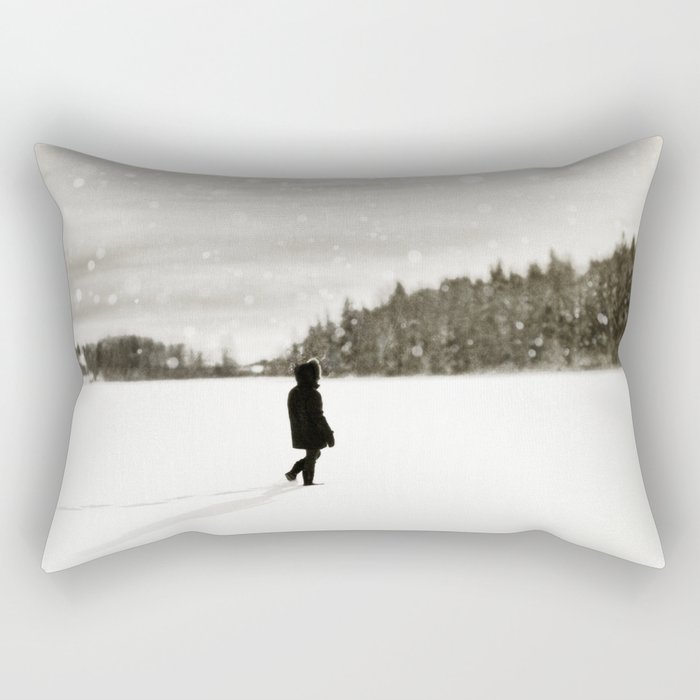 Winter Wandering Rectangular Pillow