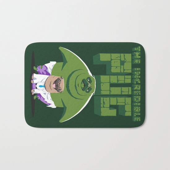 The Incredible Pug Bath Mat
