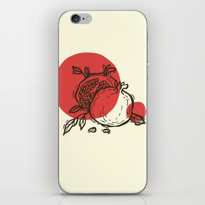 Decorative pomegranates iPhone Skin