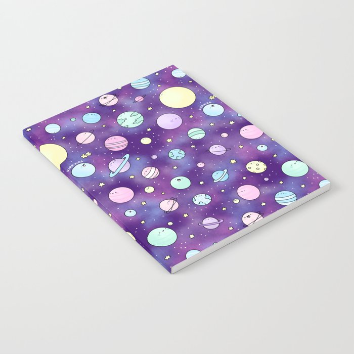 Need Some Space! Kawaii Galaxy Doodle Notebook