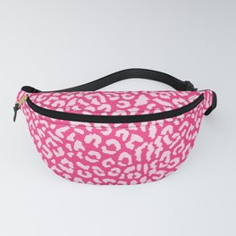 2000s leopard_palest pink on hot pink Fanny Pack