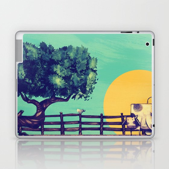 Cow Sunset Laptop & iPad Skin