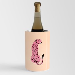 The Stare: Peach Cheetah Edition Wine Chiller