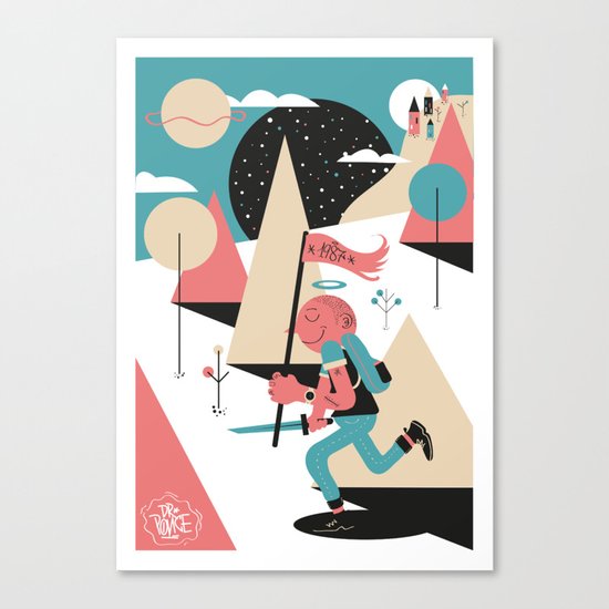 Run boy ! Canvas Print