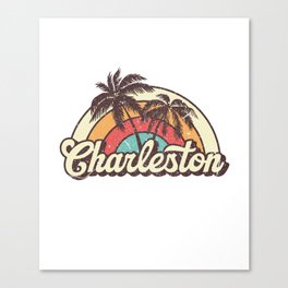 Charleston beach city Canvas Print