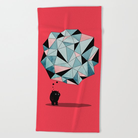 The Pondering Beach Towel