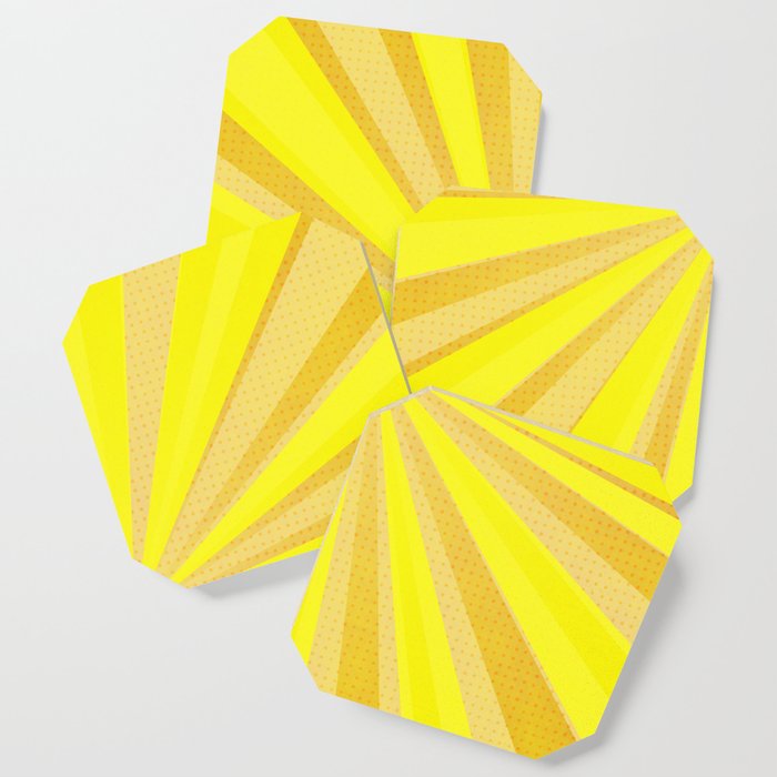 Yellow stripes Coaster