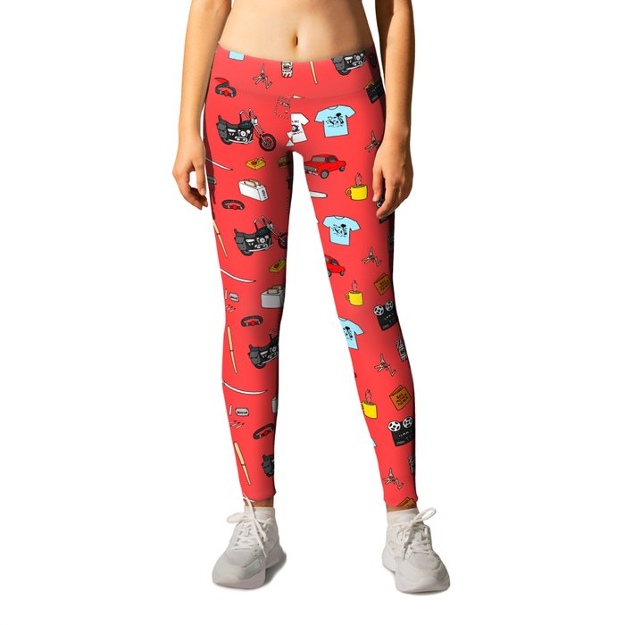 Pulp Fiction Leggings by Laura Frere Society6