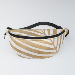 Metallic Gold Palm Leaf Fanny Pack | Holiday, Graphicdesign, Exotic, Metallic, Abstract, Tropical, Hawaiian, Summer, Botanical, Desert 