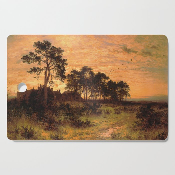 The Silent Evening Hour - Benjamin Williams Leader  Cutting Board