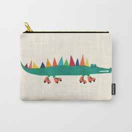 Crocodile on Roller Skates Carry-All Pouch