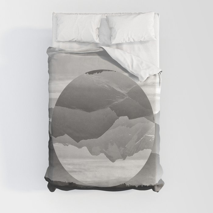 Geo Nature Mountains Duvet Cover