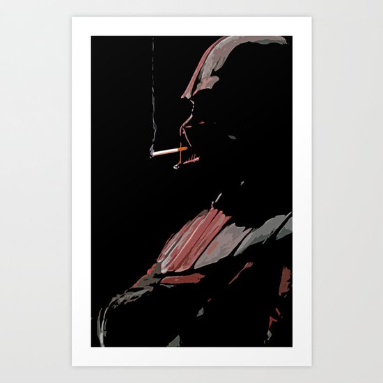The Smoke Break Art Print