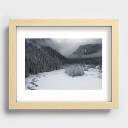 Snowy Morning Recessed Framed Print