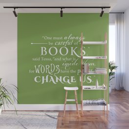 Words Have the Power to Change - Tessa (Med Green) Wall Mural